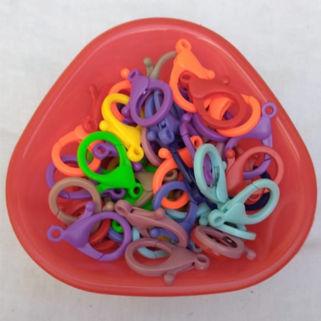 Fecho Lagosta Fosco - Colorido 35mm - 50pçs.