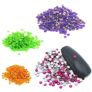 Strass 2mm 500 Peças 46 Cores Decoração Unhas Art Nail Pedrarias 3d Manicure