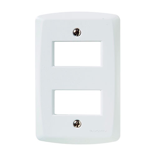 Espelho Para Tomada Tramontina Lux 4x2 2 Interruptor Afastado 105/206 ...