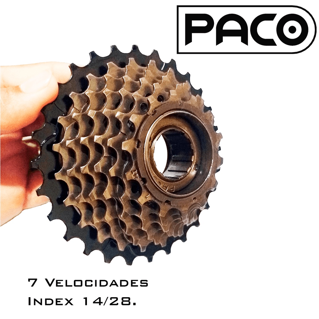 Catraca 7 Velocidades Roda Livre 21v Rosca Index Para Bikes Urbanas Mtb e Speed