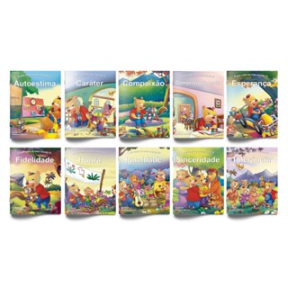 Livros Infantil Coleção O que cabe no meu mundo com 10 livros em Oferta na Shopee