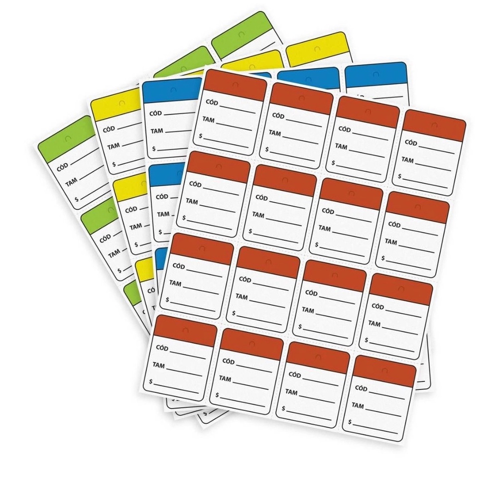 1 Mil Etiquetas Tag Para Precificação Roupas 30mmx40mm em Oferta na Shopee