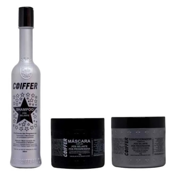 Kit Prata Coiffer 3 Unidades Pós Progressiva E Pós Selante