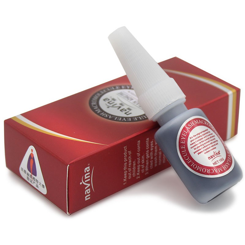 Navina Cola De Cílios Profissional 10g Adesivo Macromolíveis Sem Odor Cola Cilios em Oferta na Shopee