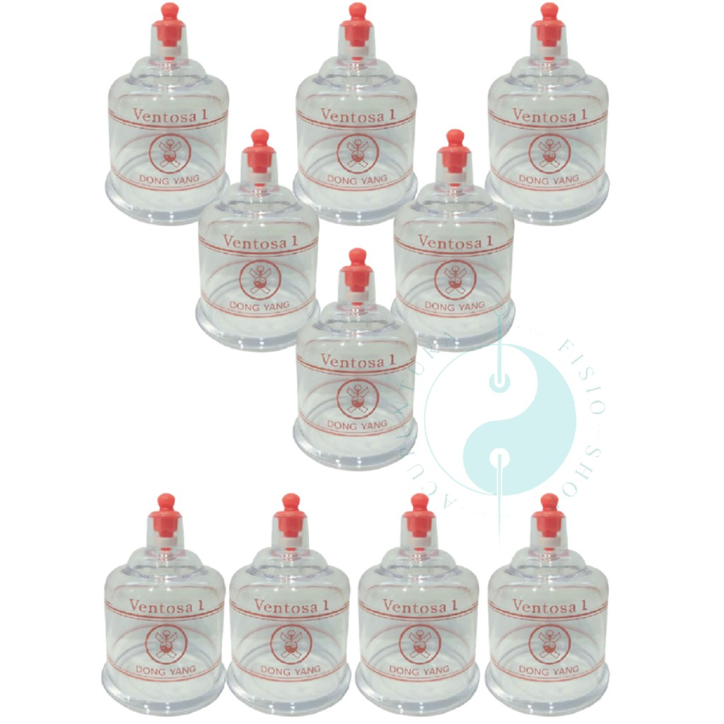 10 Copos Para Ventosa Dong Yang Acrílico - Laranja