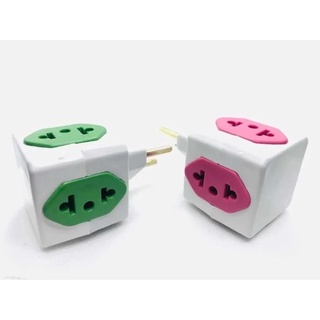 Adaptador Elétrico Tomada Benjamim Cubo 3d Pino Power CÓD11