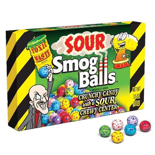 Toxic Waste Sour Smog Balls box Balas Super Ácidas Importado em Oferta na Shopee