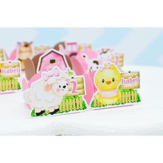 50 Forminhas tema Fazendinha Rosa em Oferta na Shopee