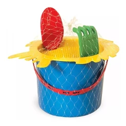 Kit Balde Baldinho De Praia Brinquedo Com Rastelo e Pá Usual Brinquedos