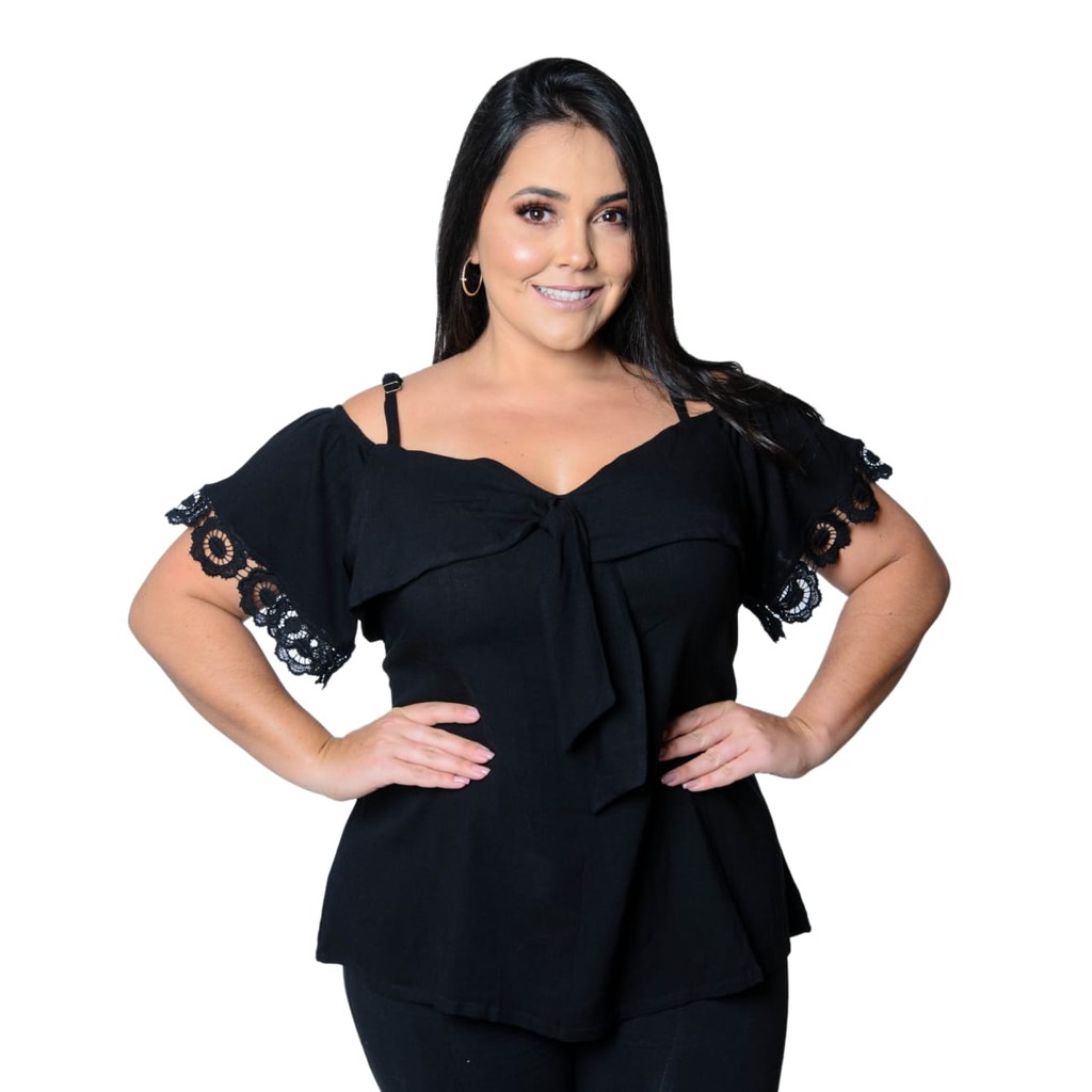 Zoom in blanket Control Blusas femininas plus size G2 48/50 tamanho maior para eventos de qualidade  e ótimo acabamento | Shopee Brasil
