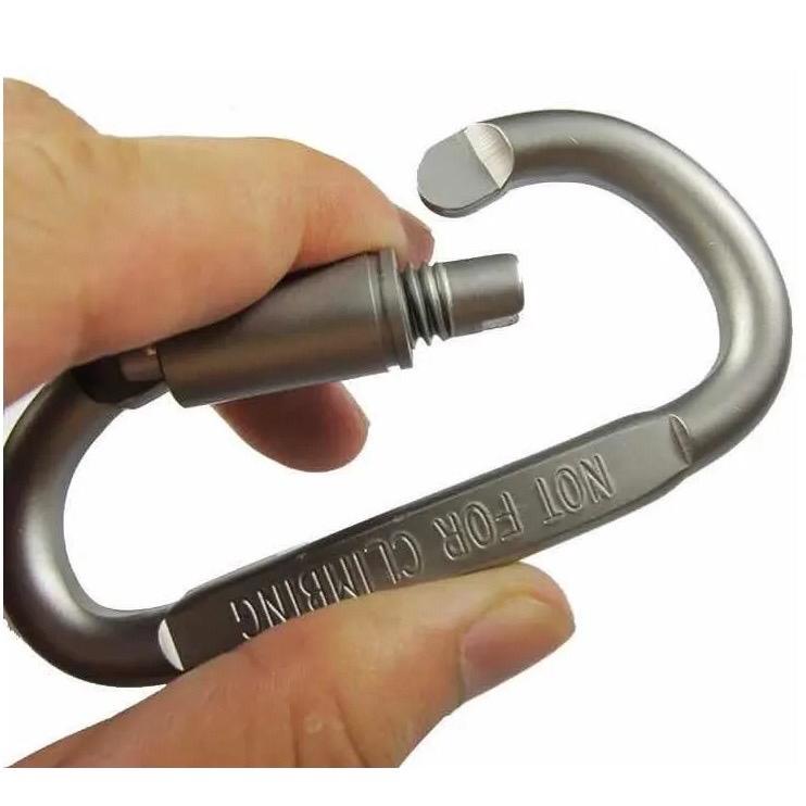 Chaveiro Mosquetão Reforçado Liga de Alumínio 8cm em Oferta na Shopee