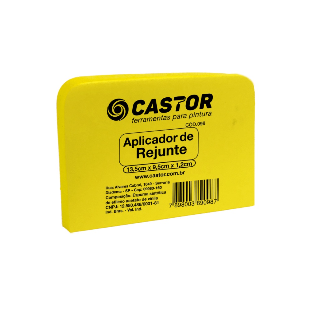 Aplicador de rejunte em EVA 13,5x9,5x1,2cm - Castor em Oferta na Shopee