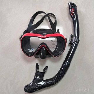 Conjunto Snorkeling Máscara De Mergulho Em Vidro Temperado Com Silicone Anti-Embaciamento , Óculos De Proteção Originais Snorkel Vazamento Para Adultos