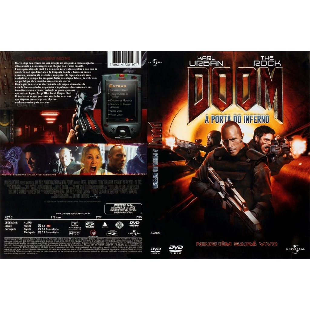 DVD Original Doom A Porta do Inferno (Dwayne Johnson The Rock)
