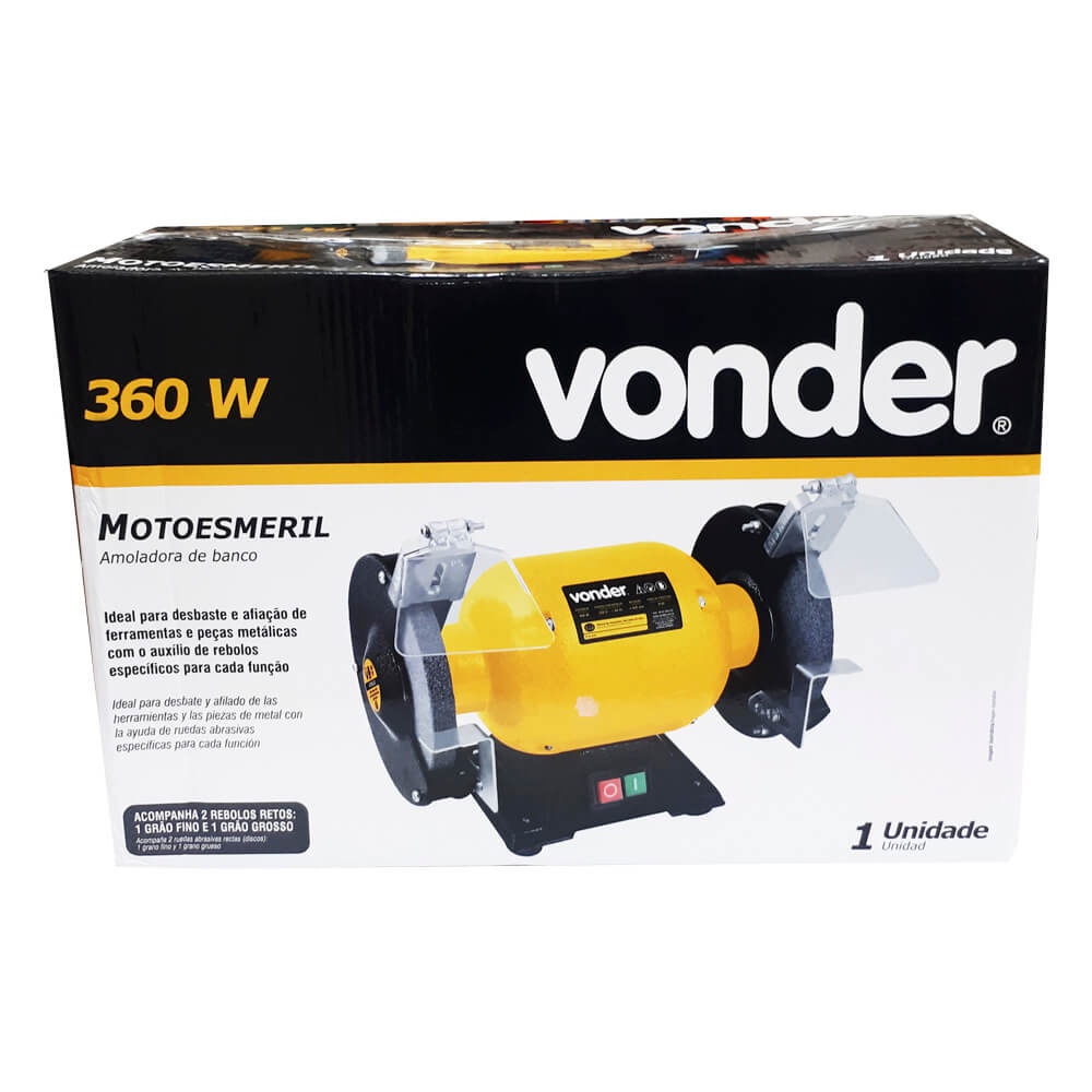 Moto Esmeril Vonder 360w Mono 220v Shopee Brasil