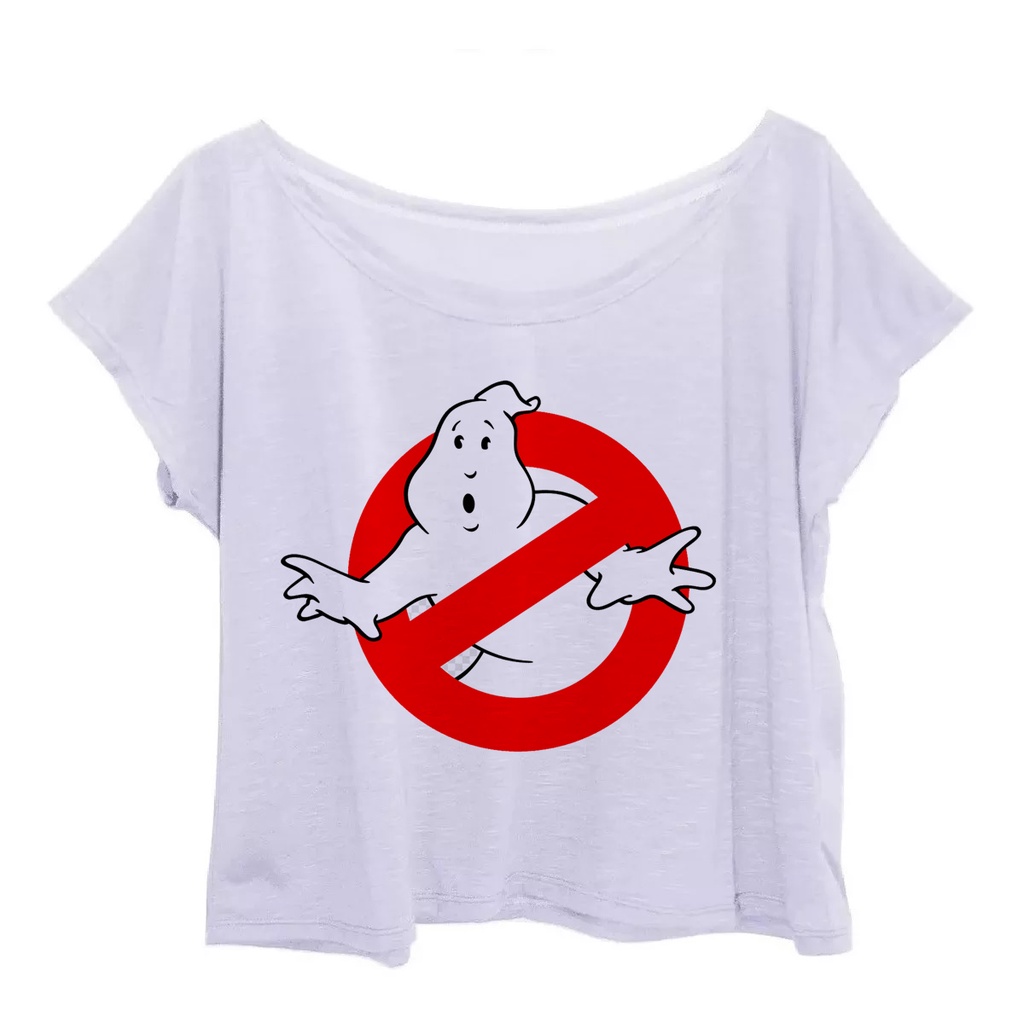 Blusa Plus Size Caça Fantasmas Estampa Filme Nostalgia Blusinha Feminina Estampada Ghostbusters