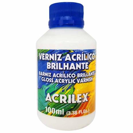 Verniz Acrílico Brilhante Incolor para Madeira 100ml Acrilex Original