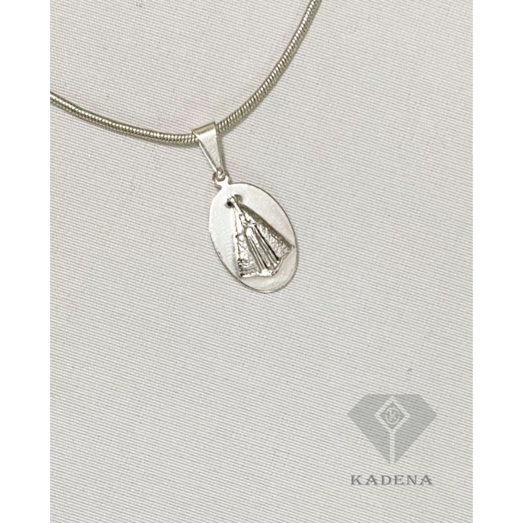 Pingente Nossa Senhora Aparecida Menor Folheado há Prata 950 - Ref. 156