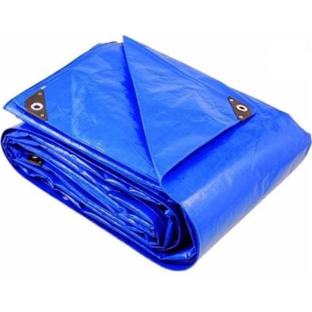 Lona Azul Grossa 200 Micras 4mts=2x2 Impermeável Multiuso