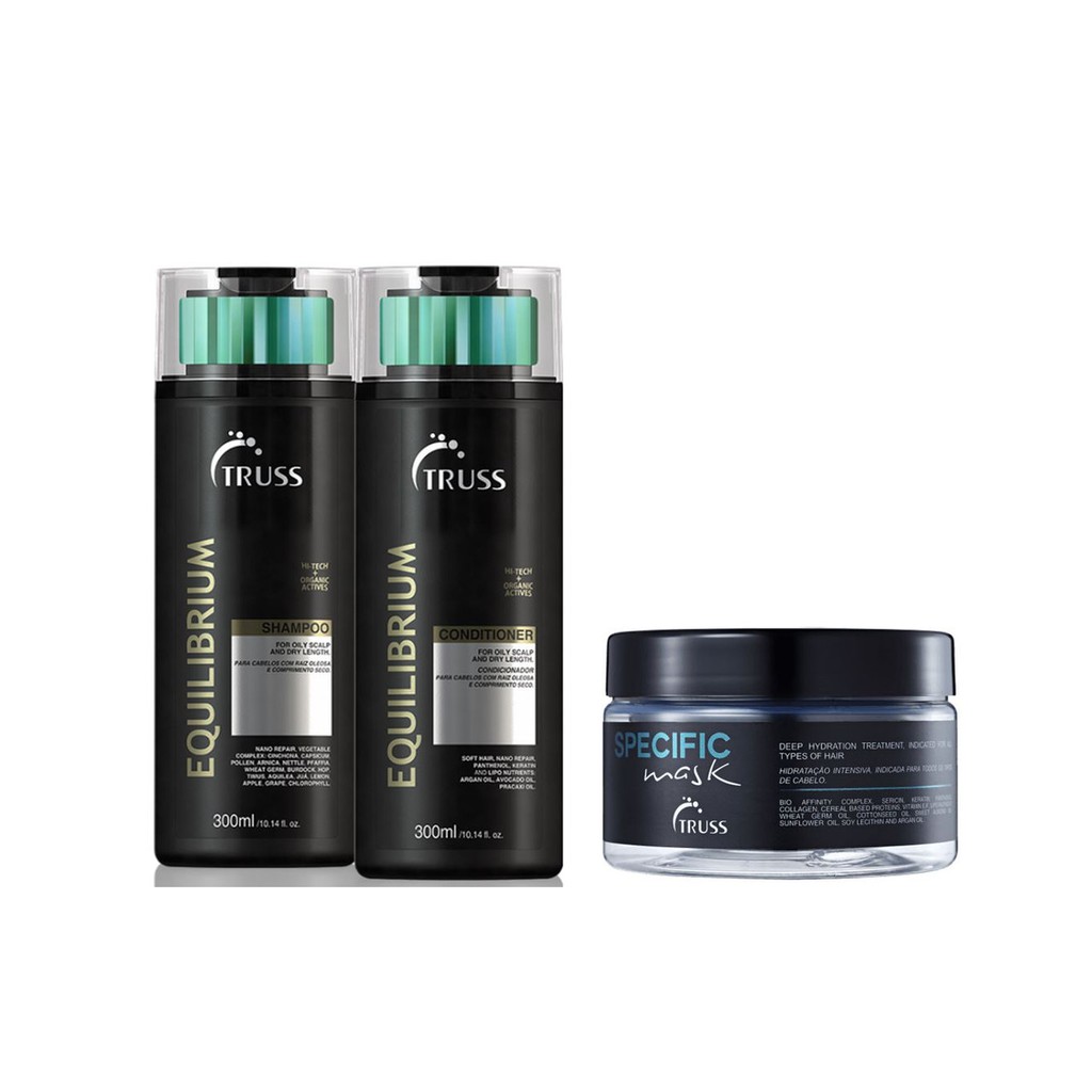 Truss Equilibrium Shampoo e Condicionador e Máscara Specific