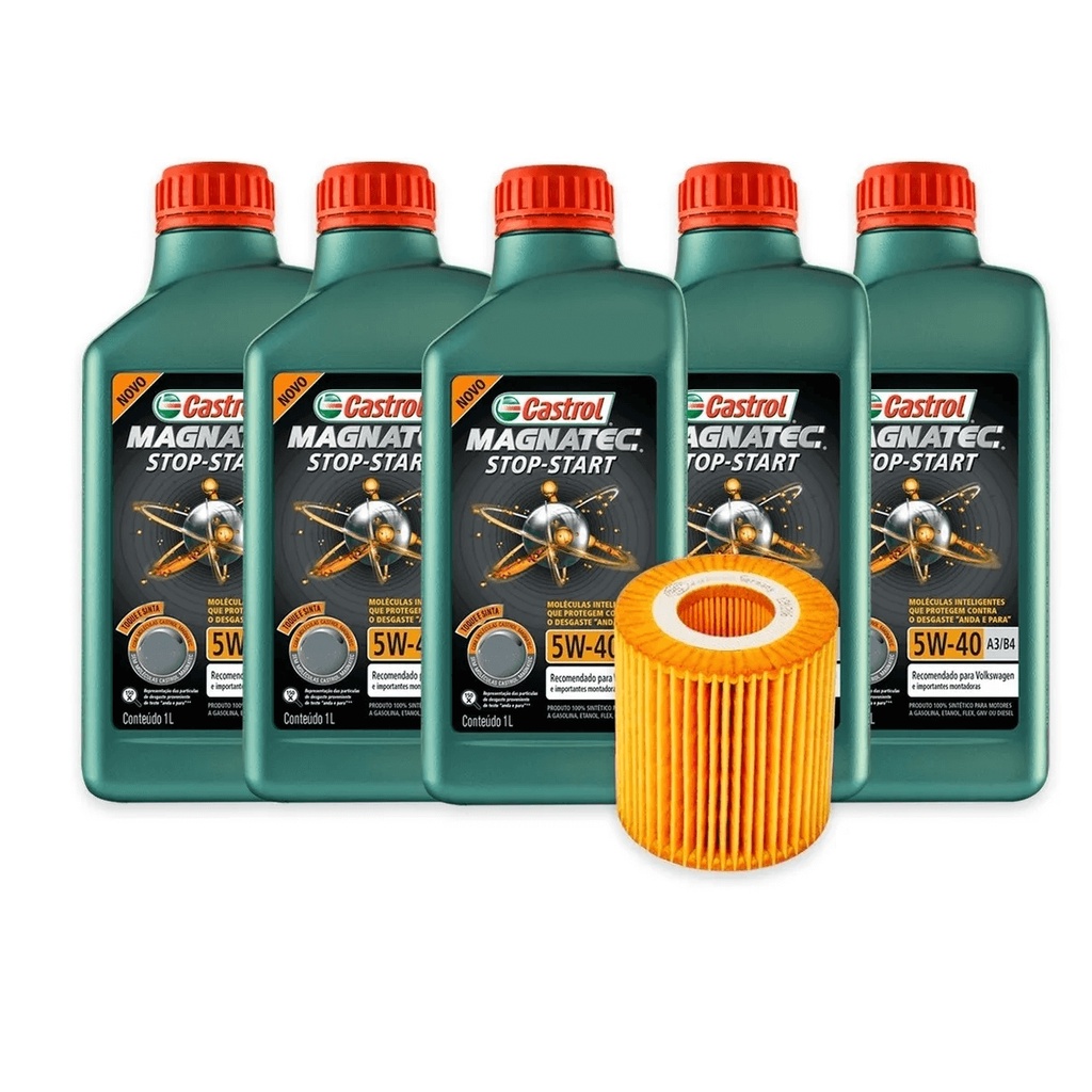 Kit Óleo E Filtro Castrol 5w40 Bmw 320i 2.0 16v E90 2008