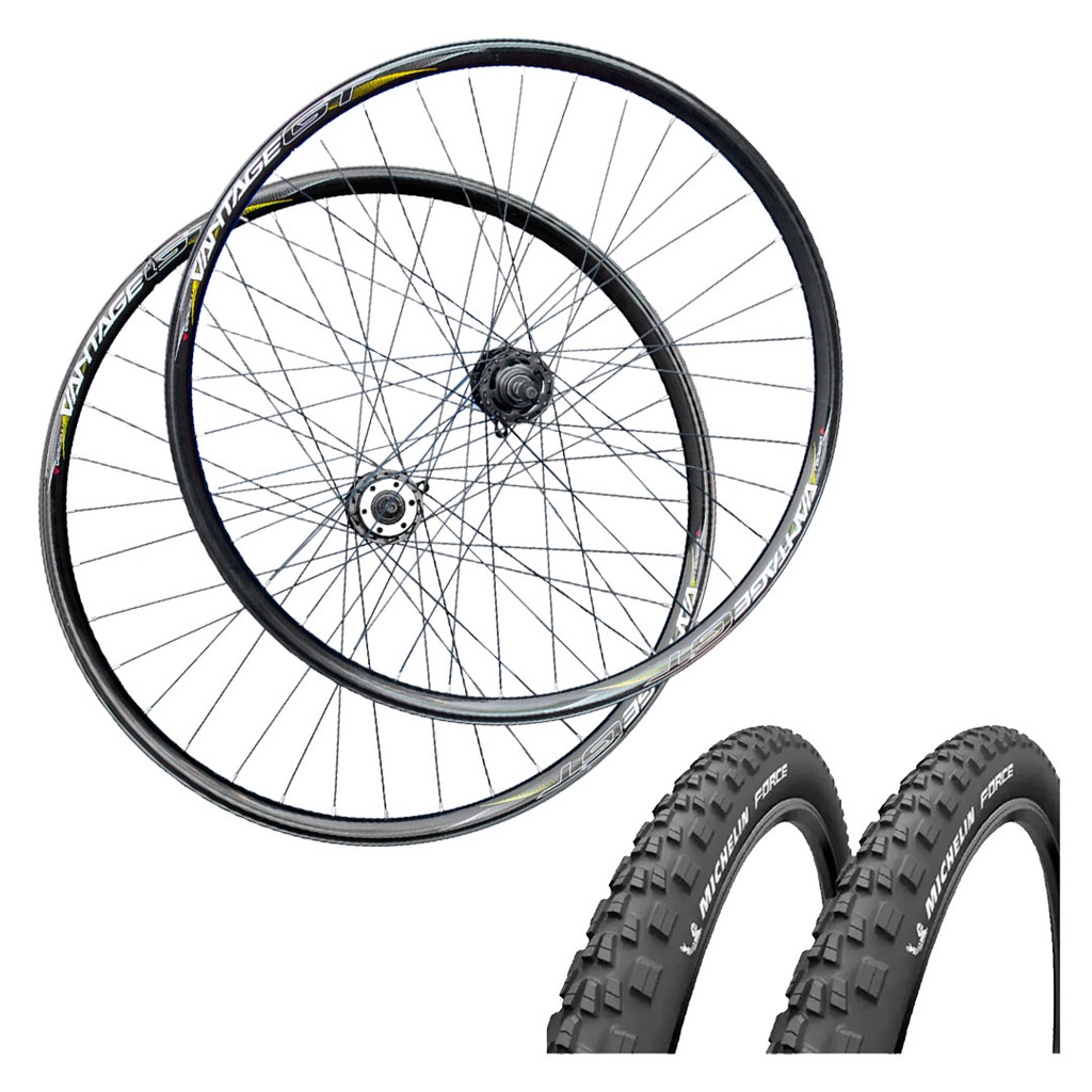Rodas Aro 29 Mtb GT + Pneu Michelin 36 Furos Rosca o Par