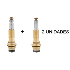 2 Reparo Cabeçote Para Chuveiro Registro de Pressão 1416 Pistão Cromado