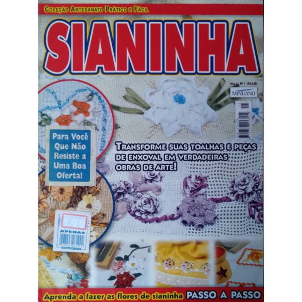 Revista Coleção Artesanato Prático e Fácil Sianinha Ano 1 N°01
