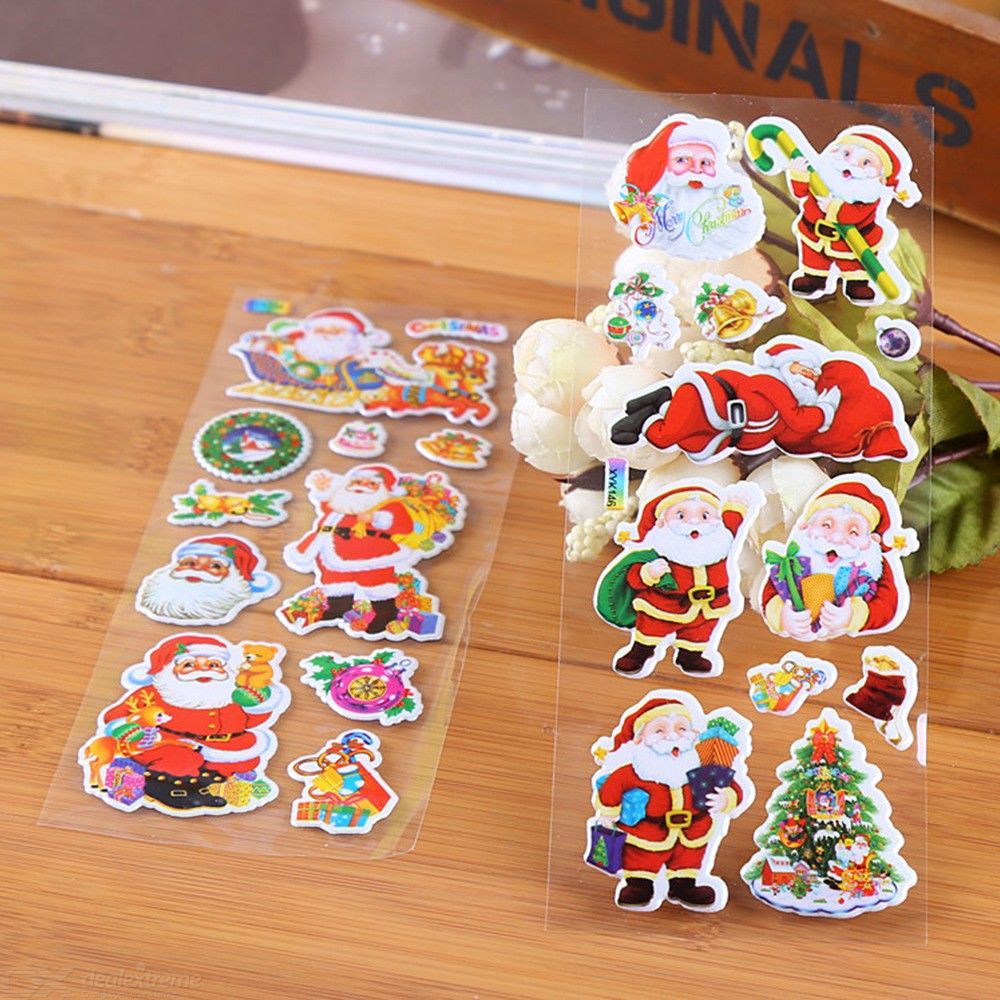 Merry Christmas Decorative Stickers Label Diary Stationery A