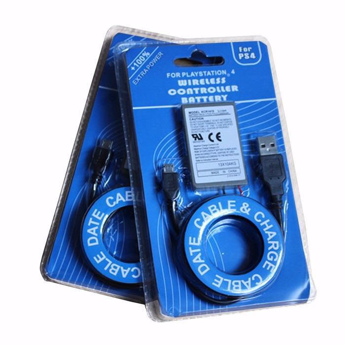 Kit Bateria Controle 4 Ps4 Dualshock 2000Mh 3,7Vv Cabo