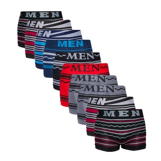 Kit 10 Cuecas Boxer Microfibra Sem Costura Infantil Men