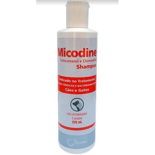 Shampoo - Syntec Micodine - Para Cães E Gatos - 225ml