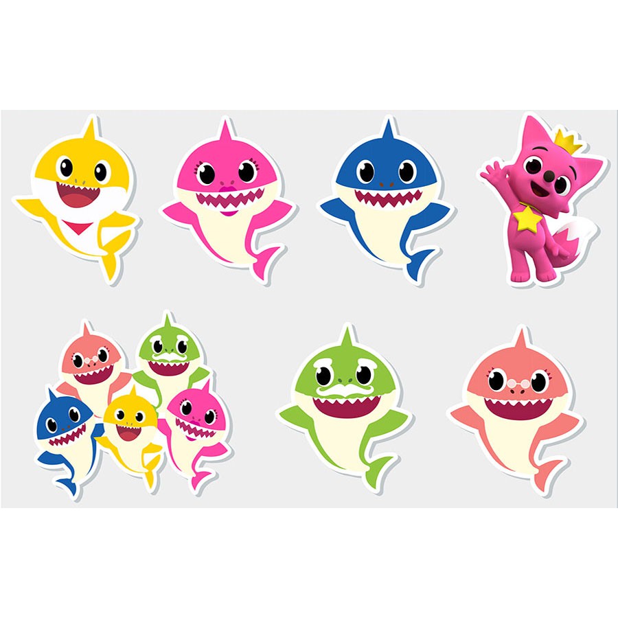 50 Apliques Baby Shark Shopee Brasil