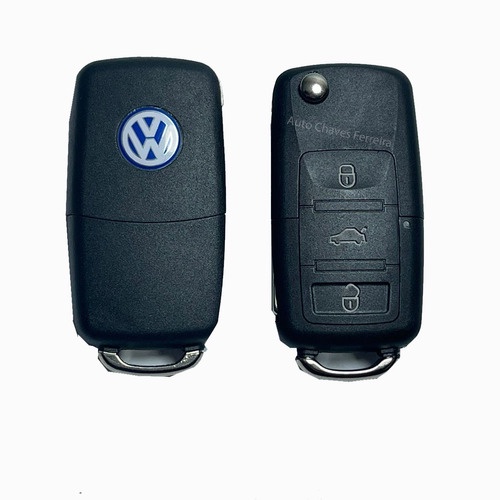Chave Canivete Vw Polo 2006 2007 Completa C/ Chip