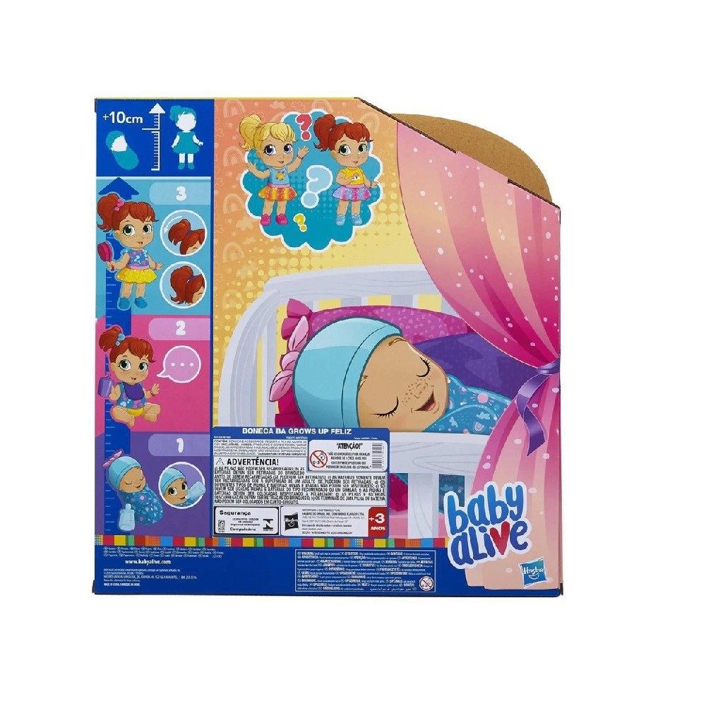 Boneca Baby Alive Up Feliz Que Cresce De Verdade Hasbro Produto Brasileiro Shopee Brasil