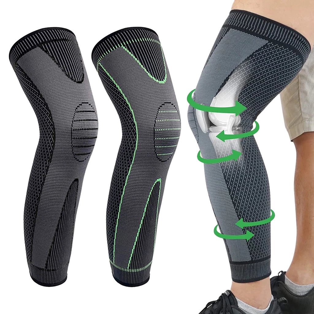 Joelheira de Compressão Ortopédica Meia Térmica Alivio da Dor Absorve Suor Estimula Circulação Fitness Ciclismo Crossfit — imagem 1