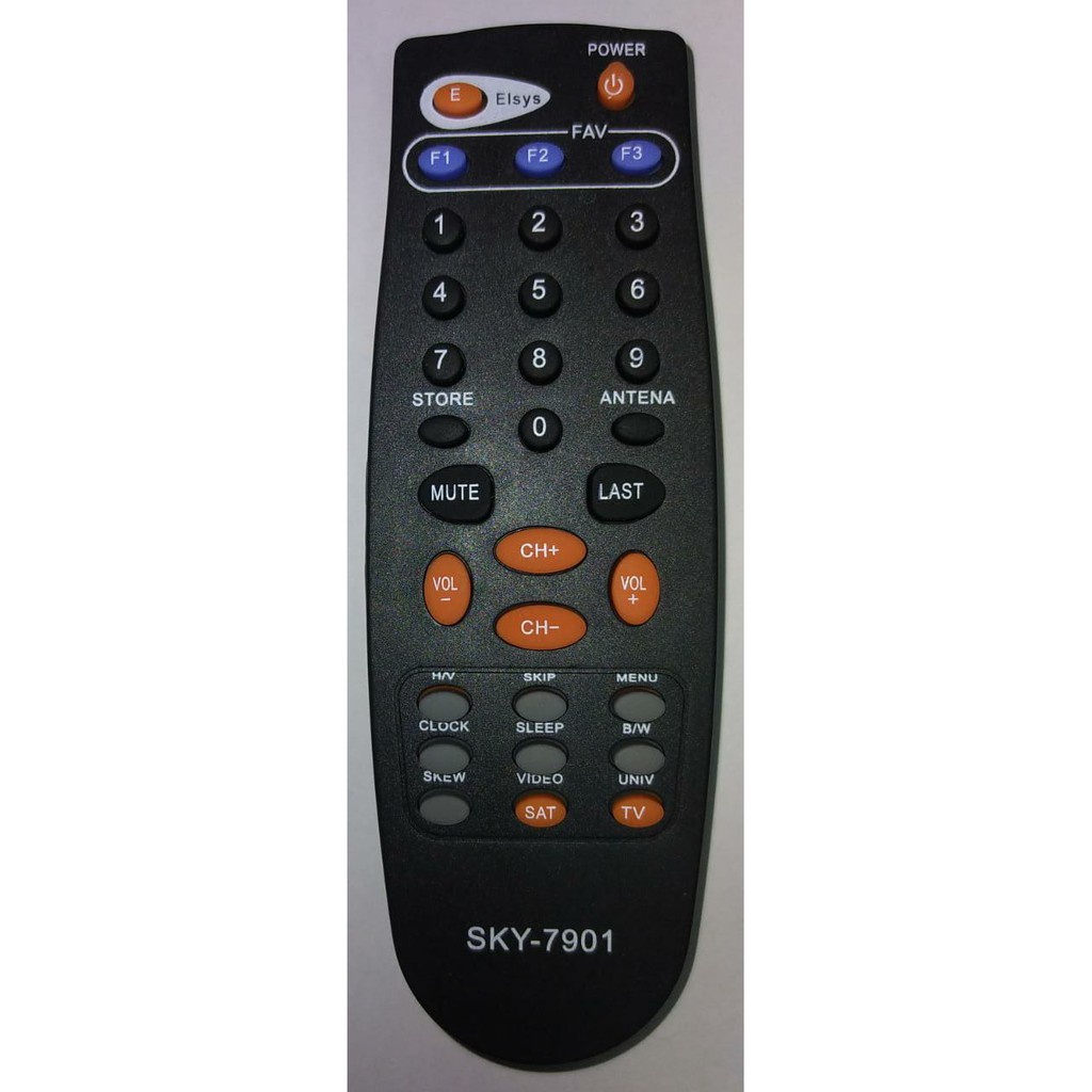 Controle remoto tv parabolica elsys sky 7901