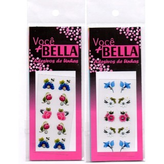 300 Adesivos de Unhas Com Pedras Vc Mais Bella