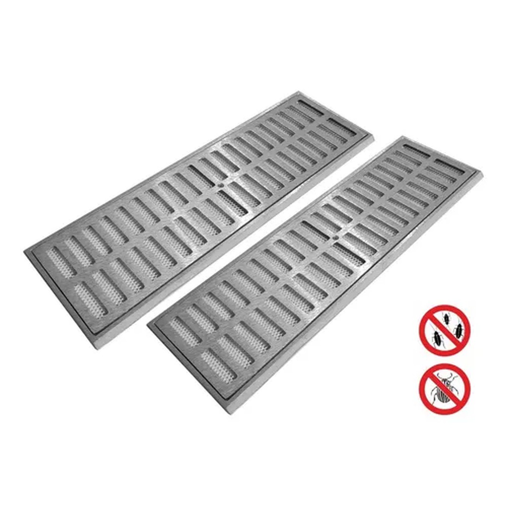 Ralo Grelha 15x100 Linear C/ Tela Anti Inseto