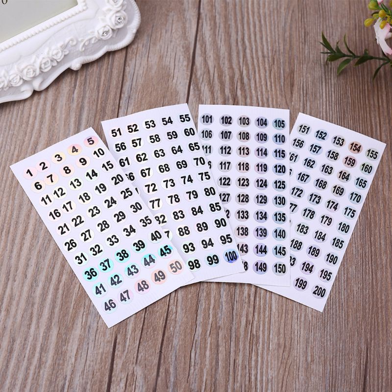 Navaeiry 8mm Label Numbers 1 To 200 Adhesive Stickers Sign For Diy Craft Self Adhesive Tags Sticker Home School Office Decoration Shopee Brasil