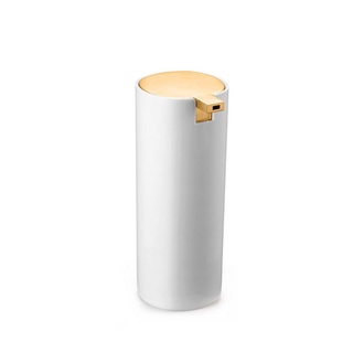 Dispenser Para Detergente/sabão Liquido Branco com Dourado
