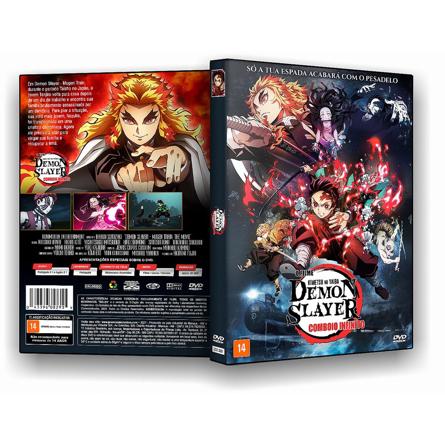 Dvd Demon Slayer - Comboio Infinito - O Filme