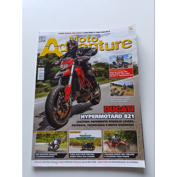 Revista Moto Adventure Ducati Hypermotard 821 Yamaha T30