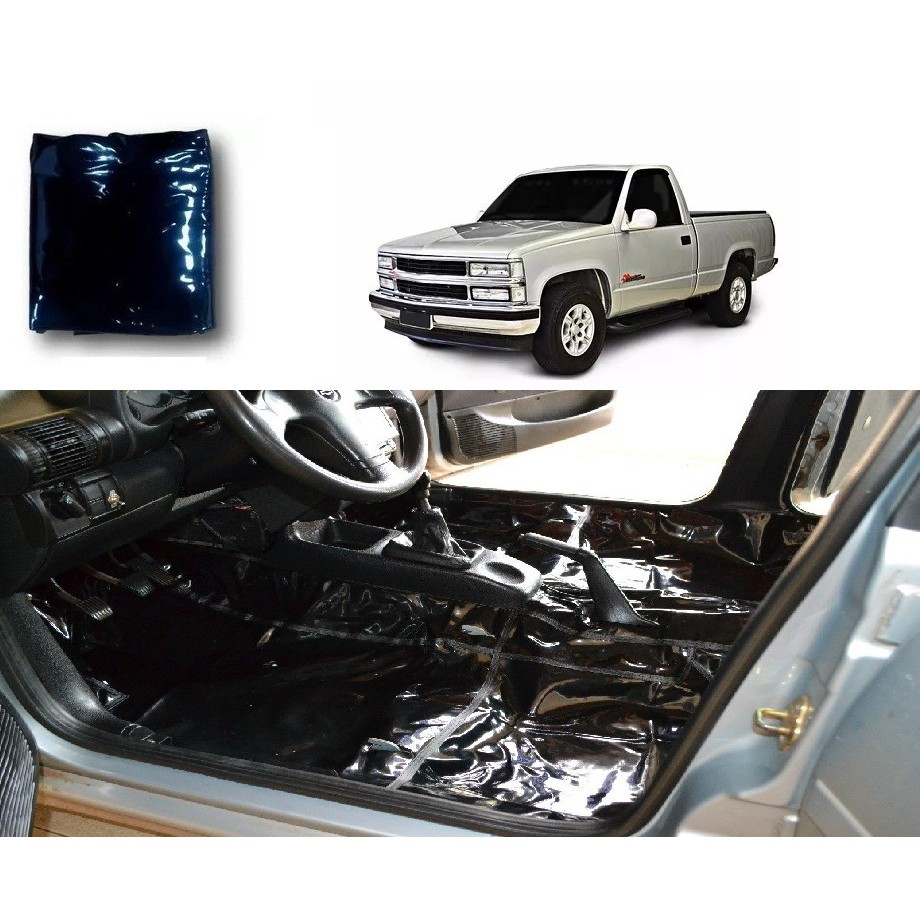Tapete Carpete Vinil Verniz Preto Gm Silverado Cab Simples