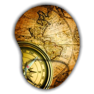 Mouse pad com apoio - Mapas Antigos em Oferta na Shopee