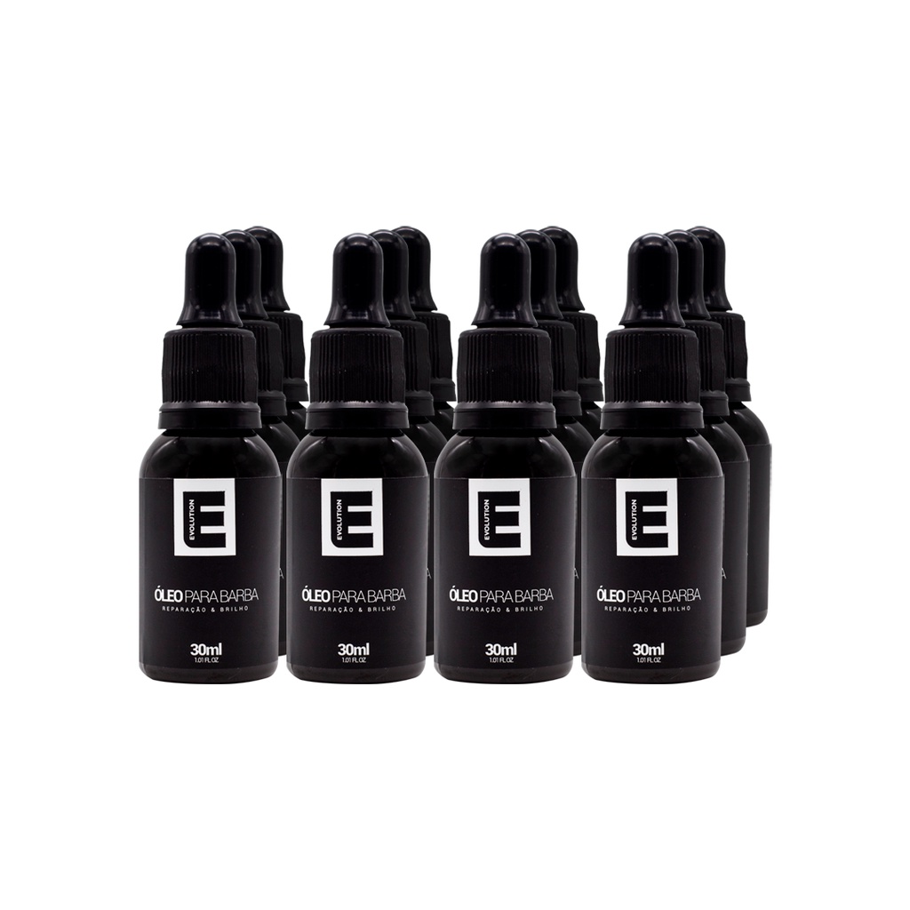 12 Uni Óleo para Barba Evolution Barber 30ml Cada em Oferta na Shopee