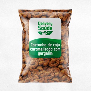 CASTANHA DE CAJU CARAMELIZADA COM GERGELIM 100G em Oferta na Shopee