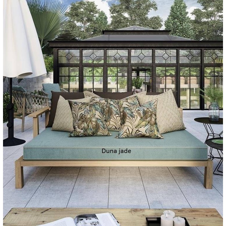 Conjunto 02 Capas de Almofadas 40x40 cm Tecido Acquablock Impermeável Piscina Praia Zíper Invisível