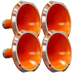 Kit 4 Corneta Boca Cone Rosca Alumínio Jarrão Caneca Laranja