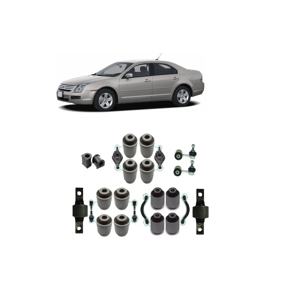 Kit Bucha Bieleta Suspensão Traseira Ford Fusion 2007/2012